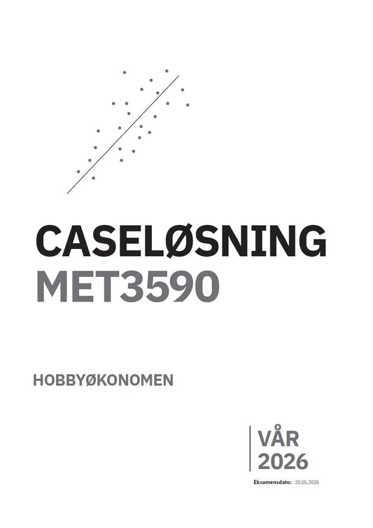 Caseløsning MET3590 – Vår 2026